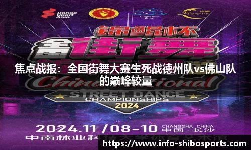 焦点战报：全国街舞大赛生死战德州队vs佛山队的巅峰较量